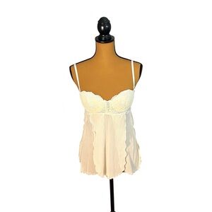 Y2K Victoria’s Secret Lace Babydoll Fairycore Whimsical Sheer Feminine 34 B